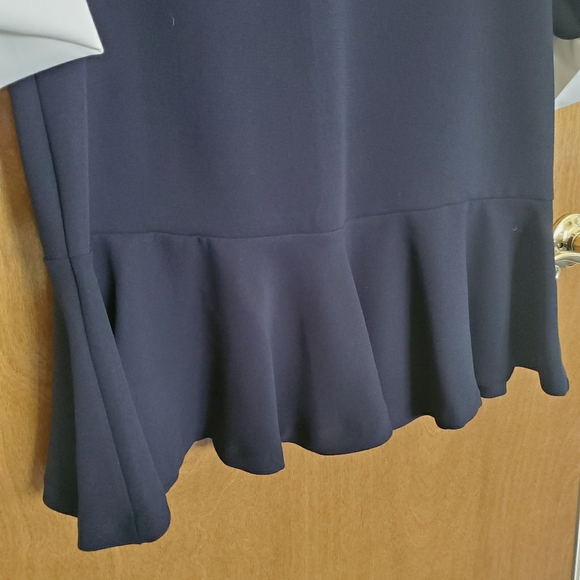 NWT Korean Black Dress With Tie Neck - Picture 3 of 5